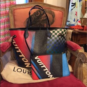 LIMITED EDITION Louis Vuitton Race neverfull mm